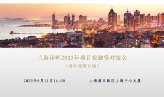 上海沣畔2023年投融资对接会 （海外投资专场）