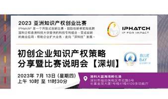 IPHatch初创企业知识产权策略分享暨比赛说明会@深圳