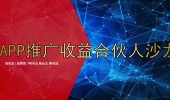 APP推广收益合伙人沙龙