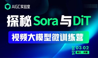 探秘Sora与DiT：视频大模型微训练营