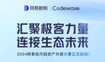 开发者们集合！网易低代码资产共建大赛即日启动，奖励上不封顶