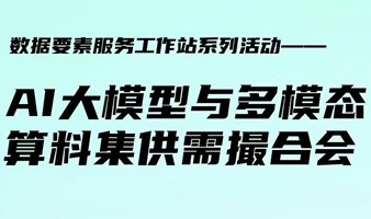 AI大模型与多模态算料集供需撮合会