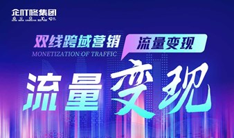 双线跨域营销之《流量变现》课程实体企业营销策划实体店引流策划营销方案策划