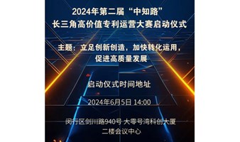 2024年第二届“中知路”长三角高价值专利运营大赛启动仪式