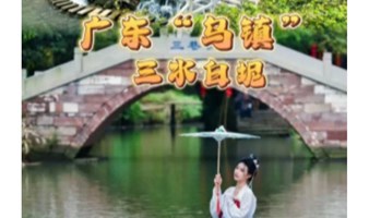 【每周四/六/日，特价98元】广东岭南水乡小乌镇“三巷村”+小九寨“南海湾”+西樵平沙岛美食~