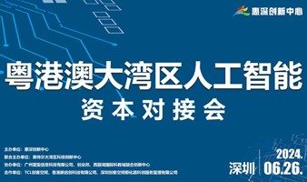 粤港澳大湾区人工智能资本对接会