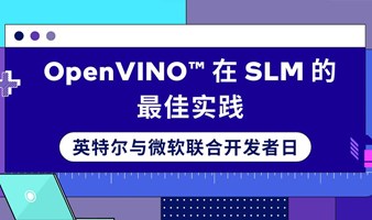 英特尔与微软联合开发者日 - OpenVINO™ 在 SLM 的最佳实践