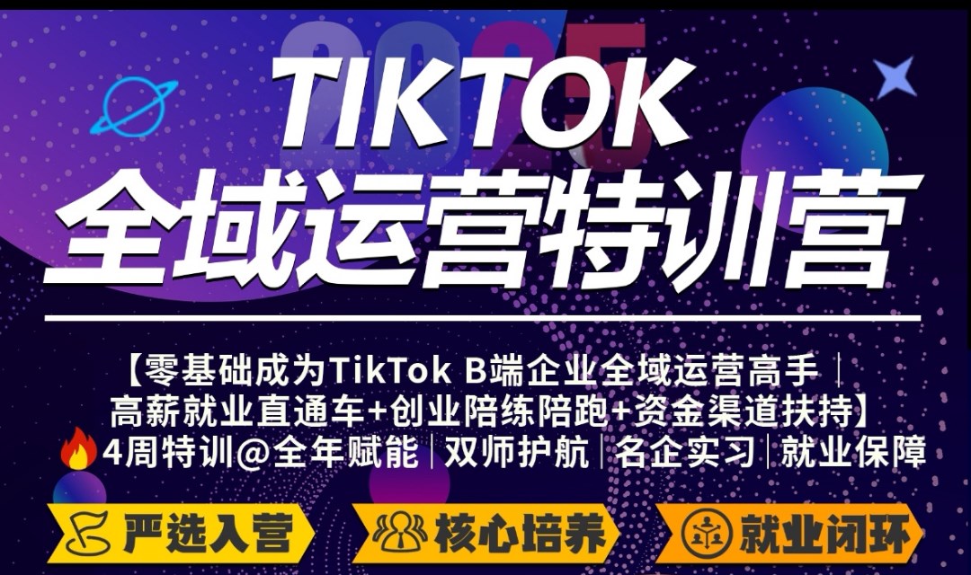 TikTok全域运营特训营&出海