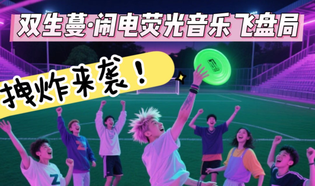 闹电荧光音乐飞盘局夏日拽炸来袭！