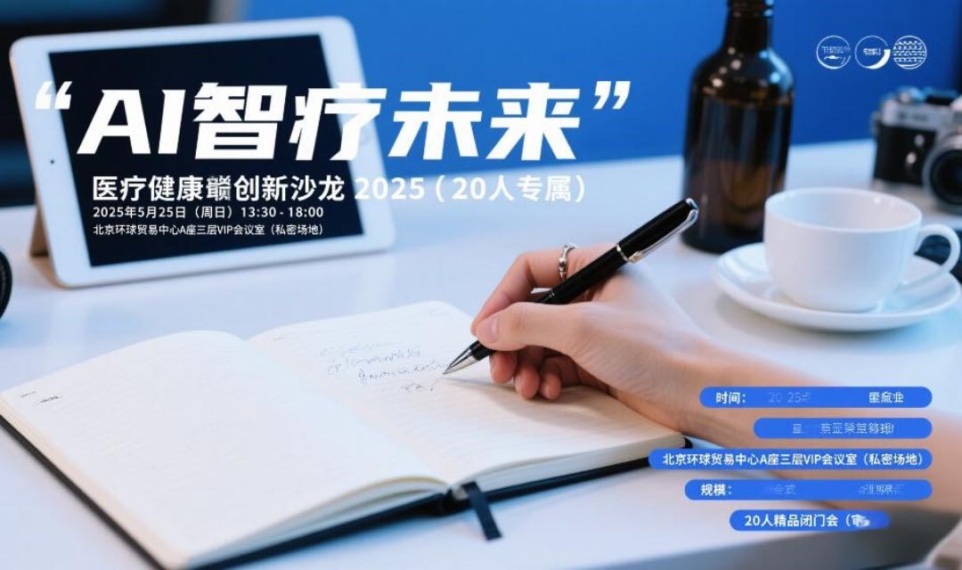 「AI智疗未来」医疗健康创新沙龙2025（20人专属）​​